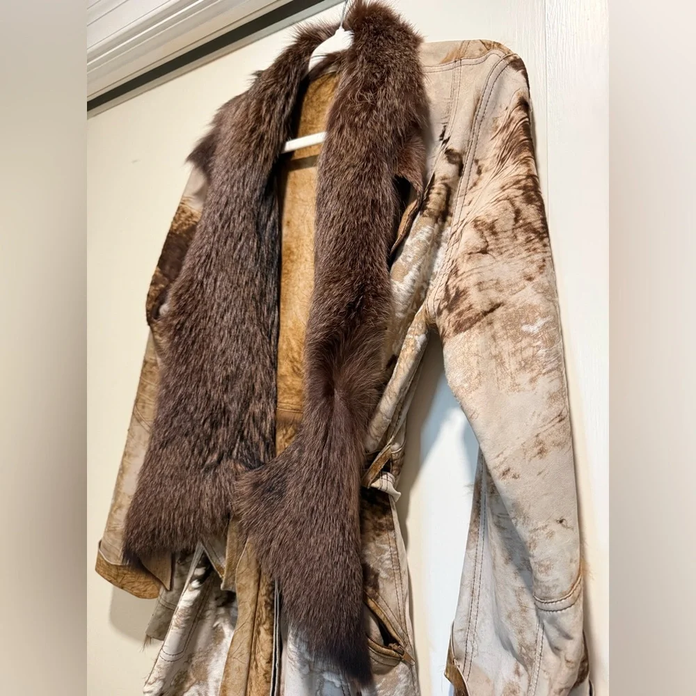 Ben Kahn Reversible Leather and Fur Jacket